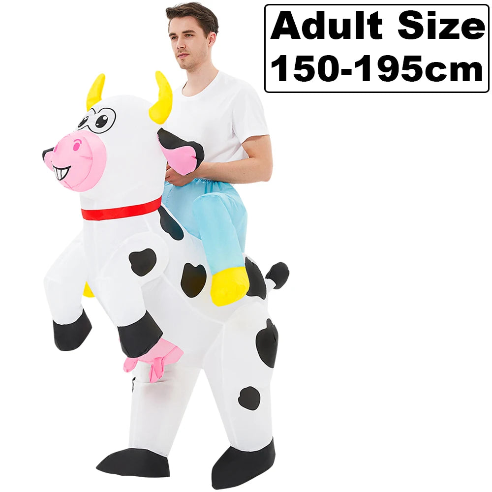 Costume gonflable canard cowboy profil 150-195 cm
