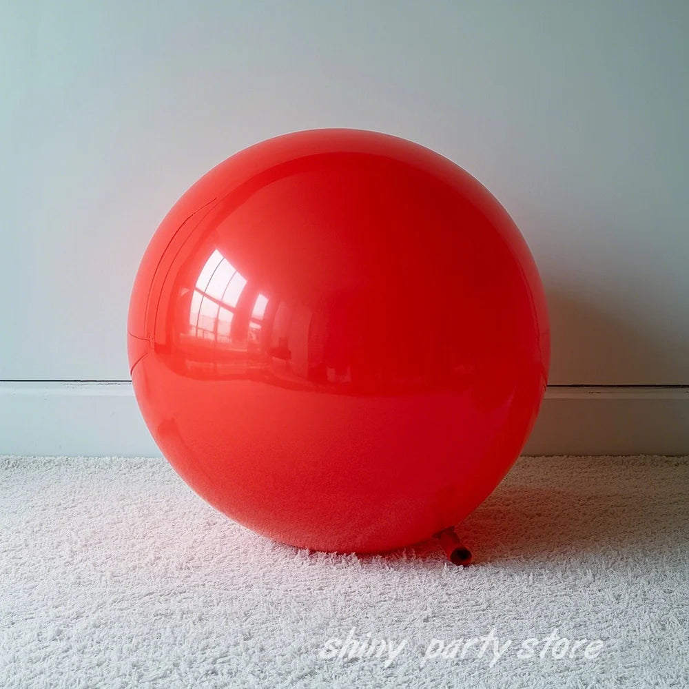 Ballon gonflable rond coloris noir