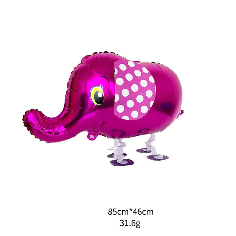 Ballon aluminium gonflable hélium animé vue ensemble fête