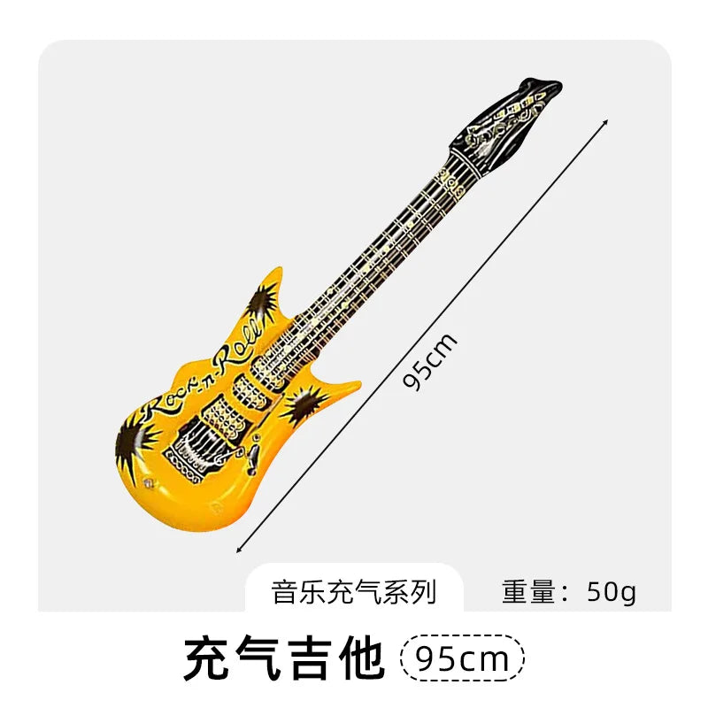 Inflatable Decoration Musical Instrument Guitar Microphone Piano Party