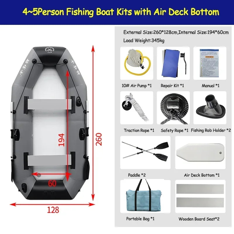 Bateau gonflable PVC coque résistante