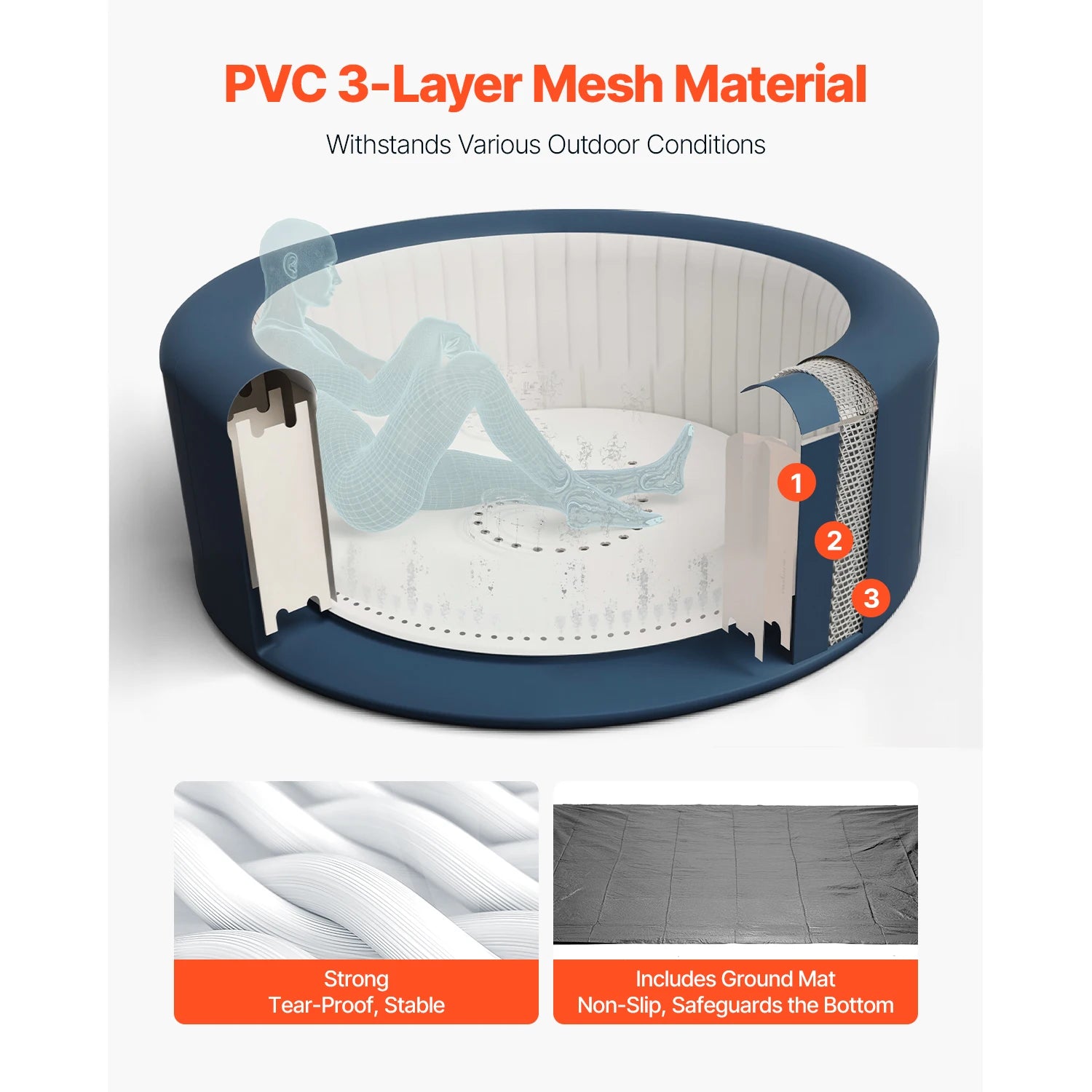Jacuzzi gonflable système filtration intégré