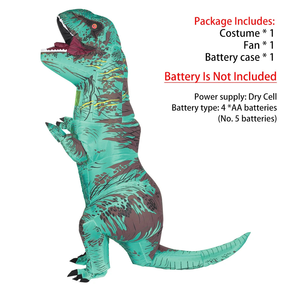 Collection 8 coloris costume gonflable T-Rex