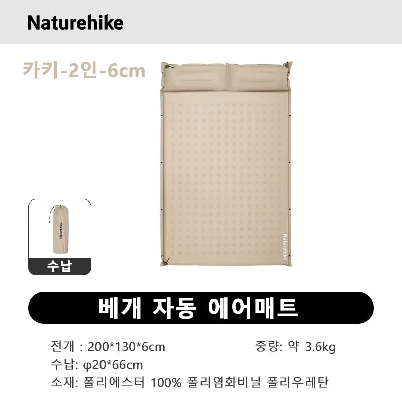Tapis de couchage gonflable pour randonnée en montagne