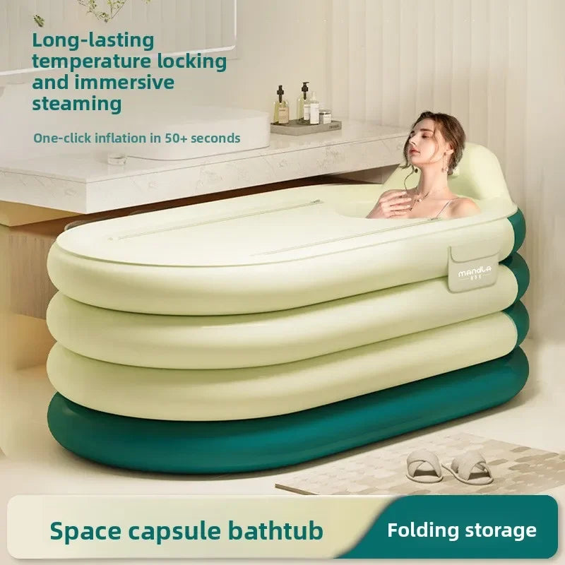 Baignoire gonflable de 140 cm avec pompe électrique