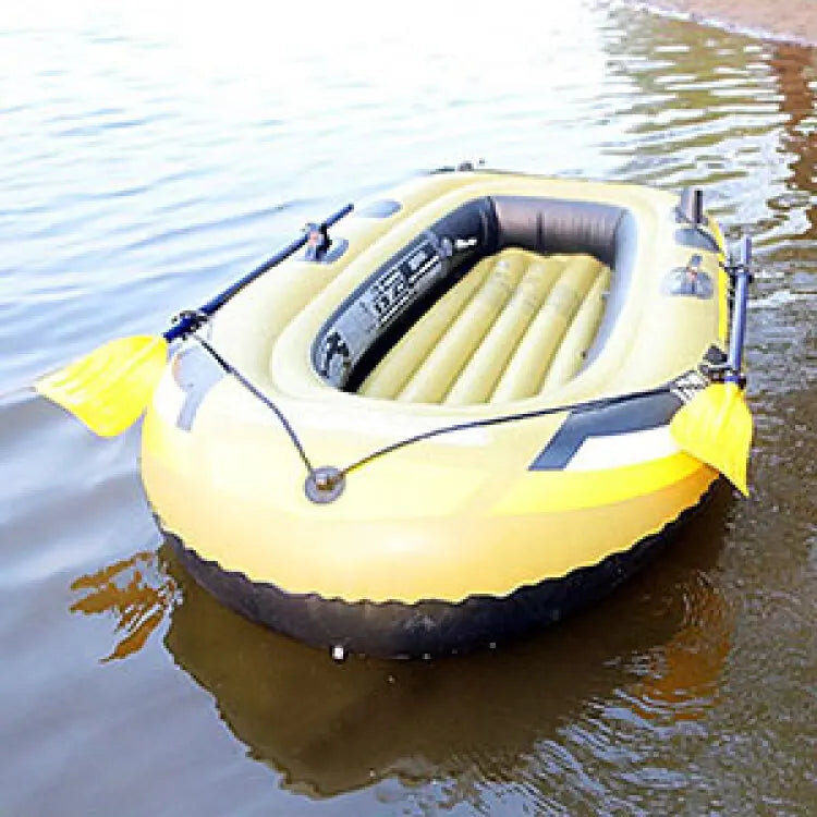 Vue de dessus du bateau gonflable kayak rafting