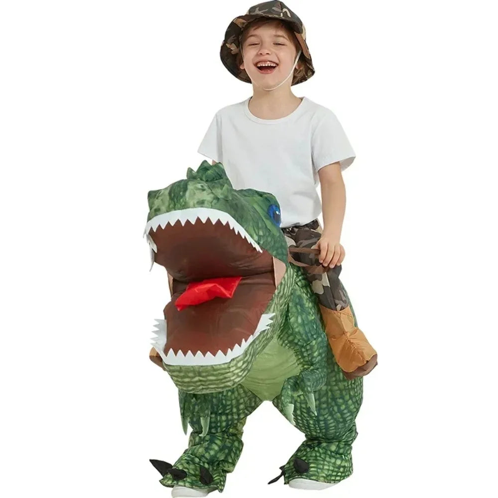 Détail ventilateur costume T-Rex gonflable enfant