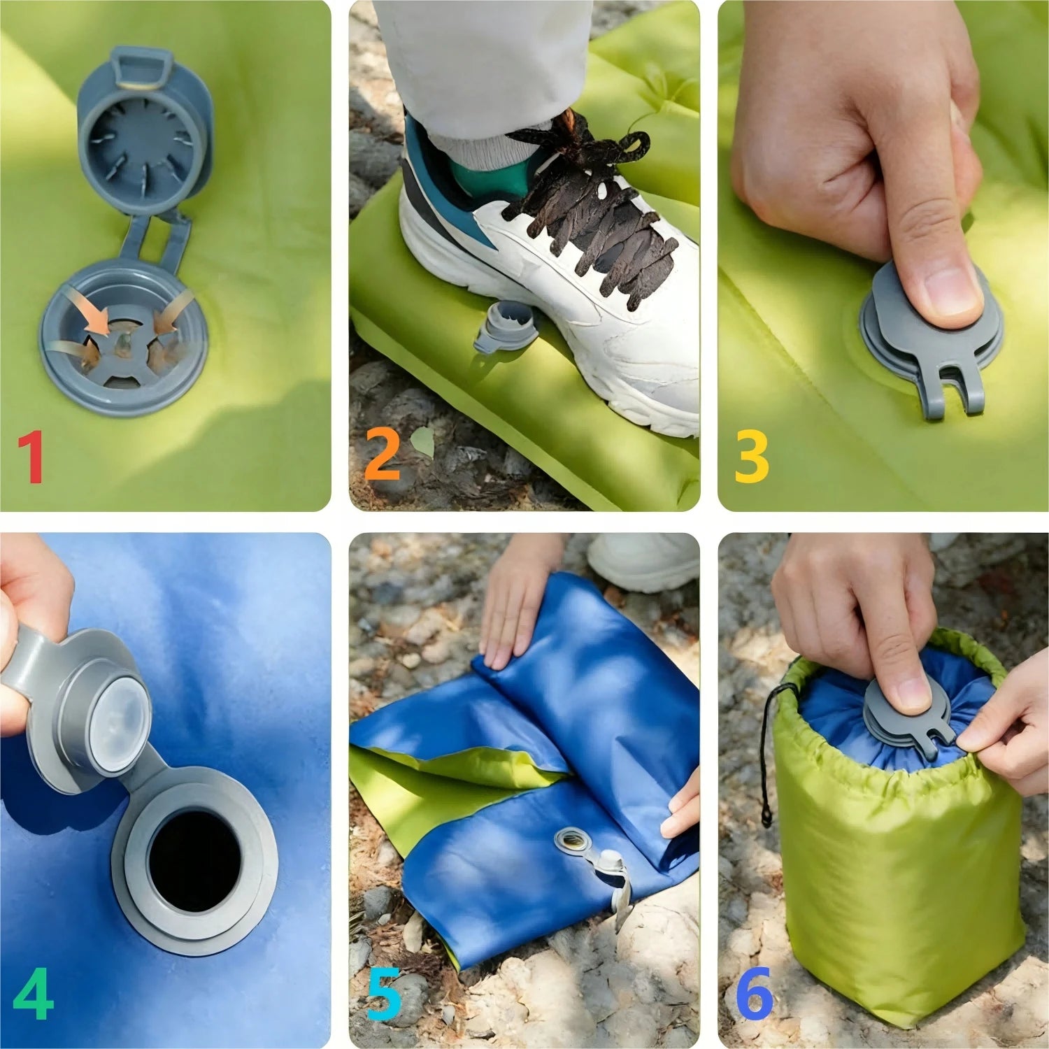Matelas de Camping Gonflable Épais - détail du matériau