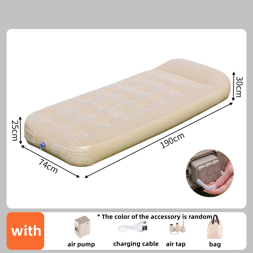 Matelas de camping gonflable pour deux personnes