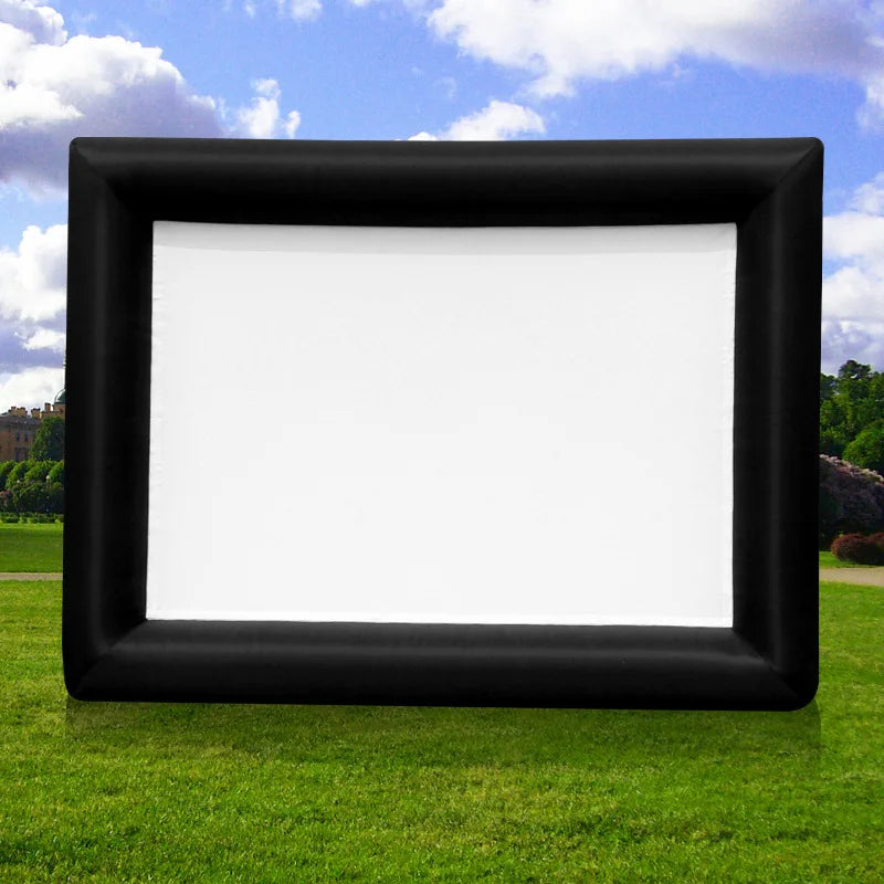 Écran gonflable XXL utilisé lors d'une soirée cinéma