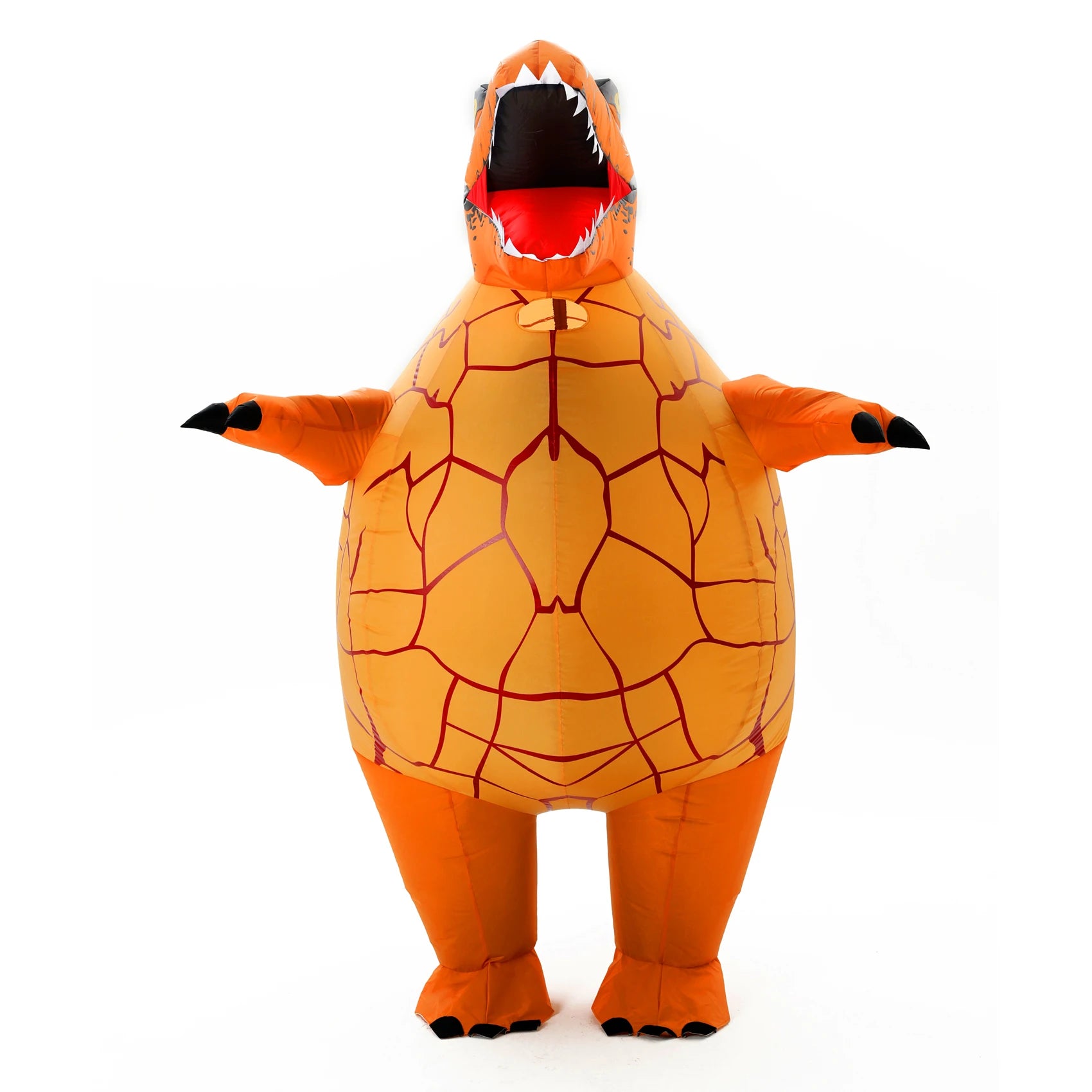Costume œuf dinosaure gonflable vue de face Halloween