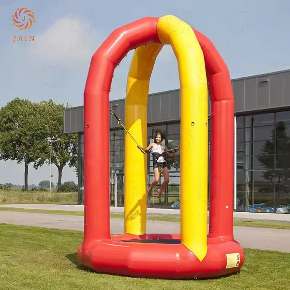 Trampoline gonflable balancoire elastique