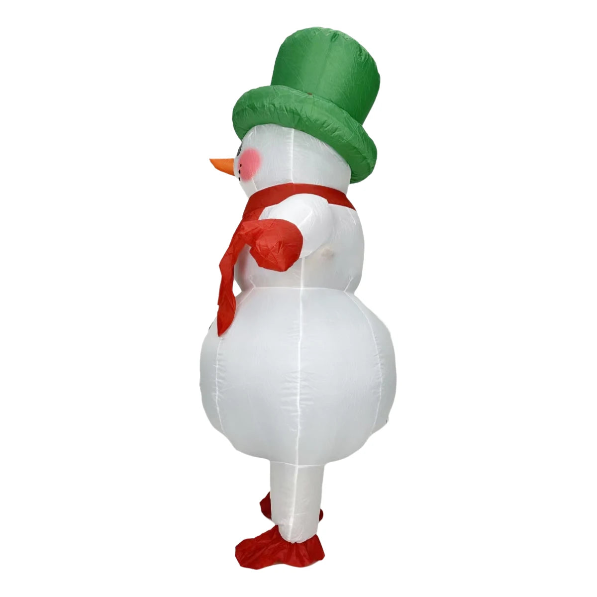 Costume gonflable bonhomme neige marché Noël