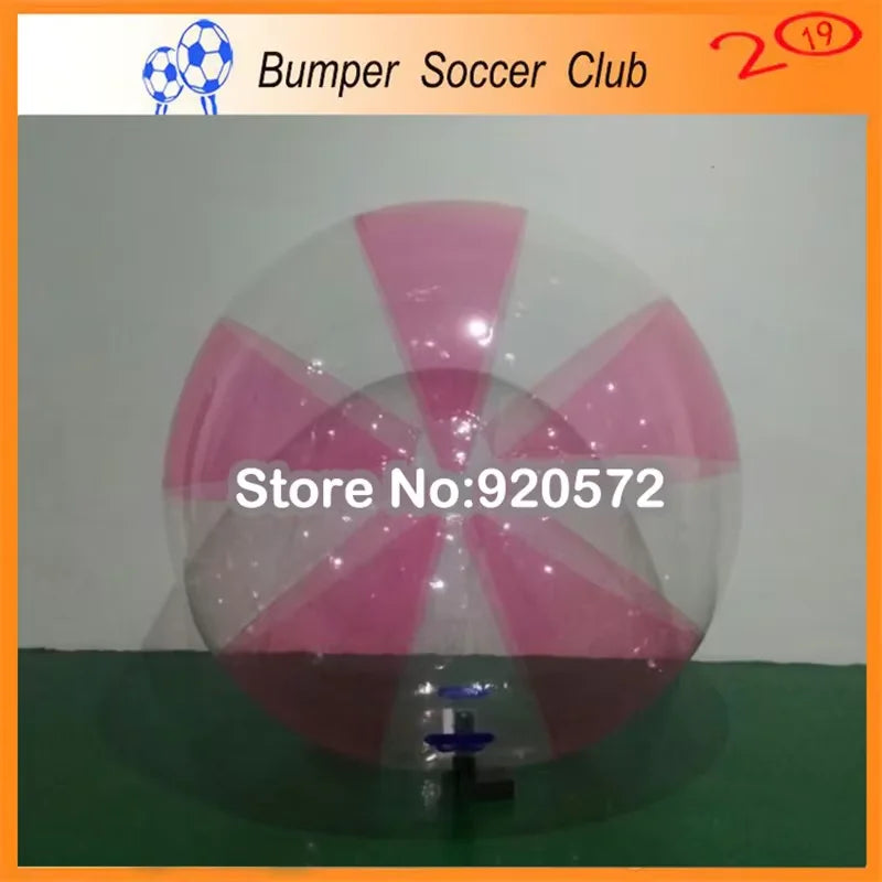 Zorb ball gonflable vue aérienne piscine