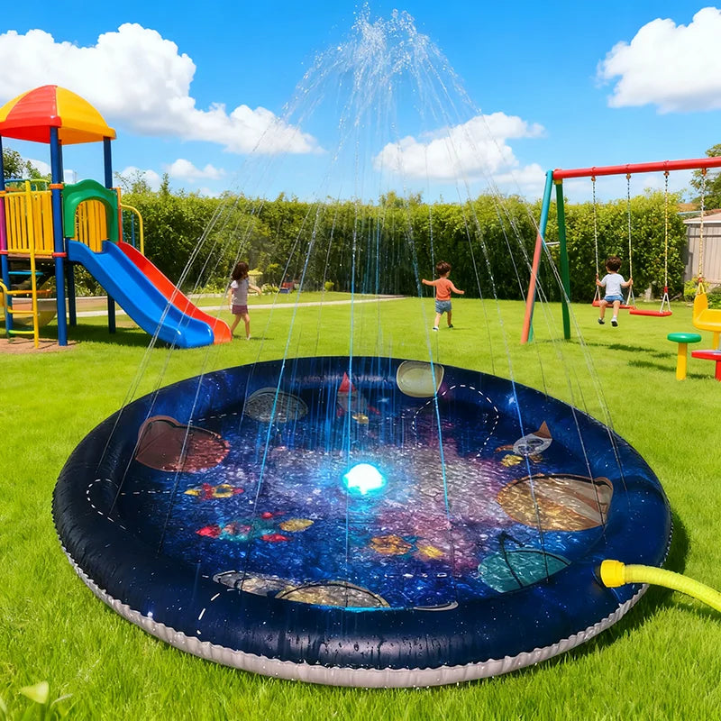 Piscine gonflable installée sur une terrasse