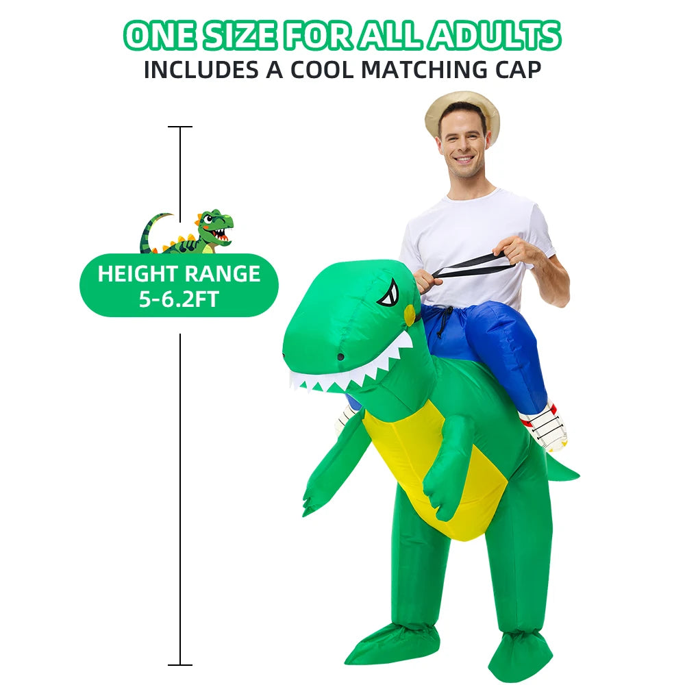 Costume gonflable dinosaure enfant taille S