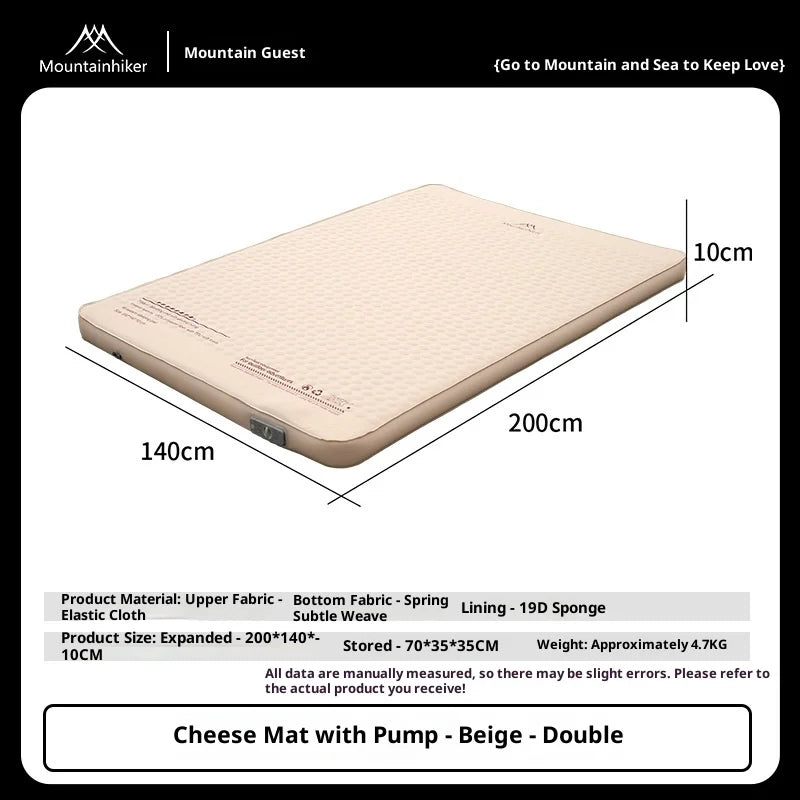 Matelas de camping gonflable prêt à l'usage