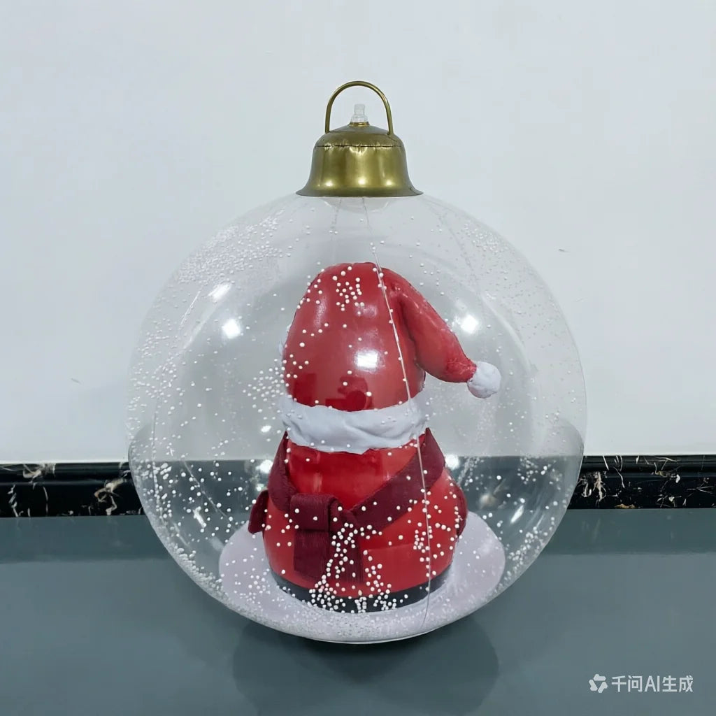 Globe de neige gonflable Noël Père Noël 60 cm jardin