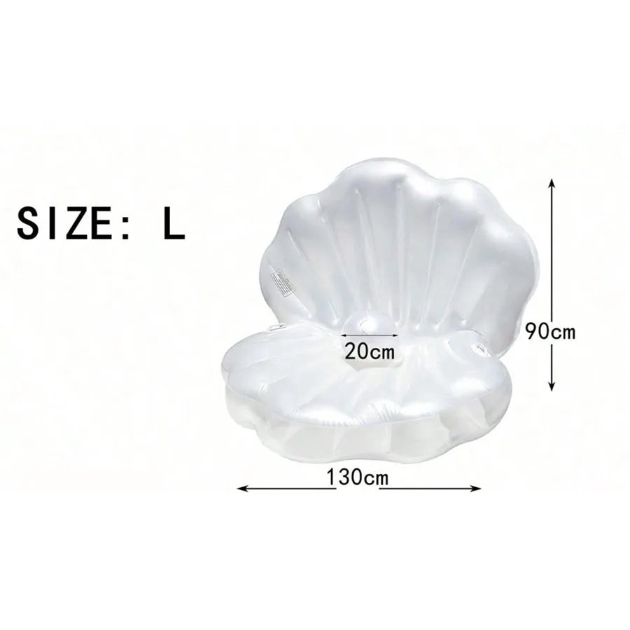 Flotteur gonflable coquillage PVC, dimensions taille L