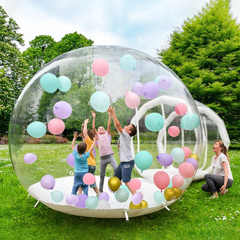 Souffleur 950W fourni avec la bulle gonflable transparente
