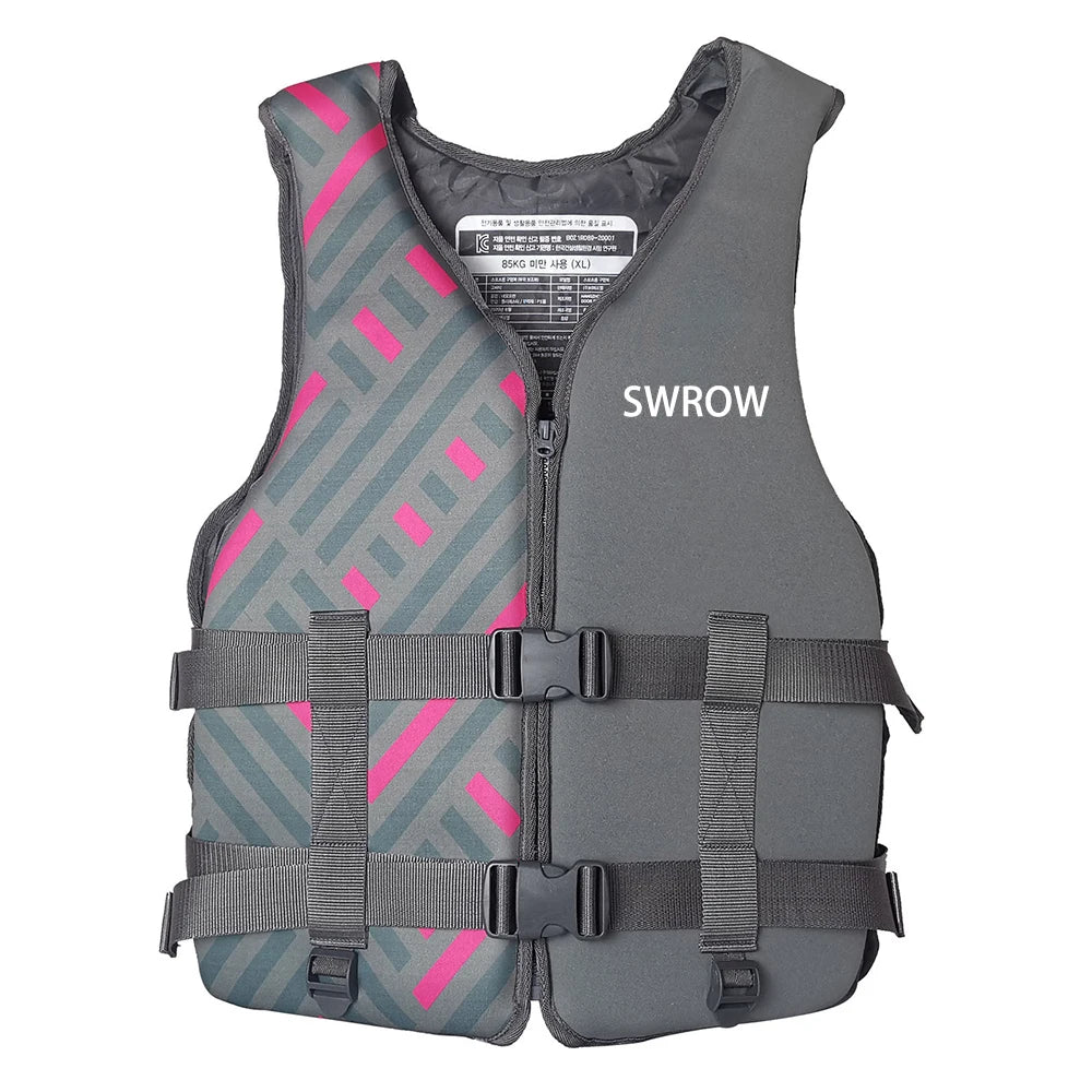 Gilet de flottabilité orange pour le rafting