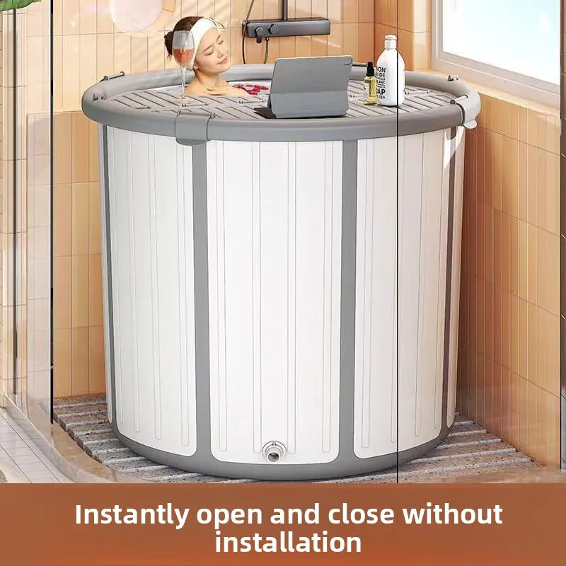 Baignoire gonflable bébé pliable vue d'ensemble
