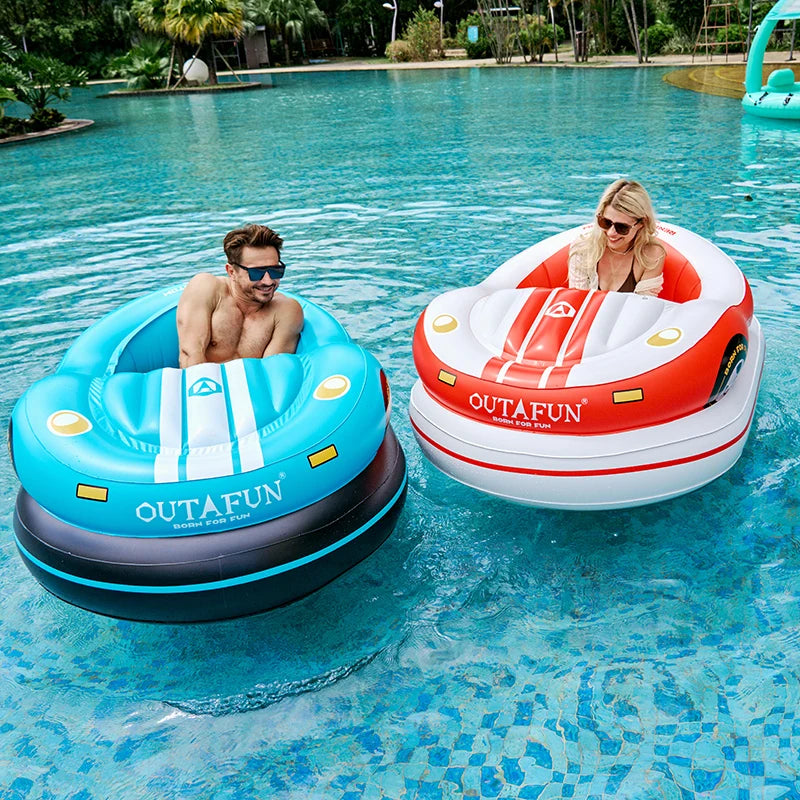 Bateau Gonflable Piscine Individuel Motorisé vue d'ensemble