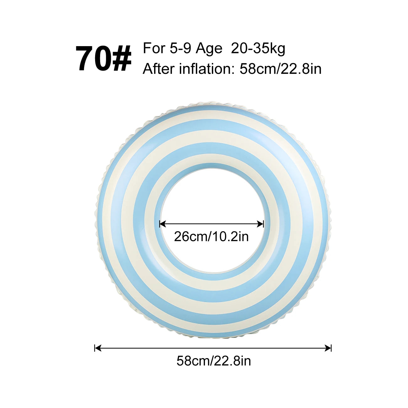 Inflatable Pool Float Ring for Adults and Children