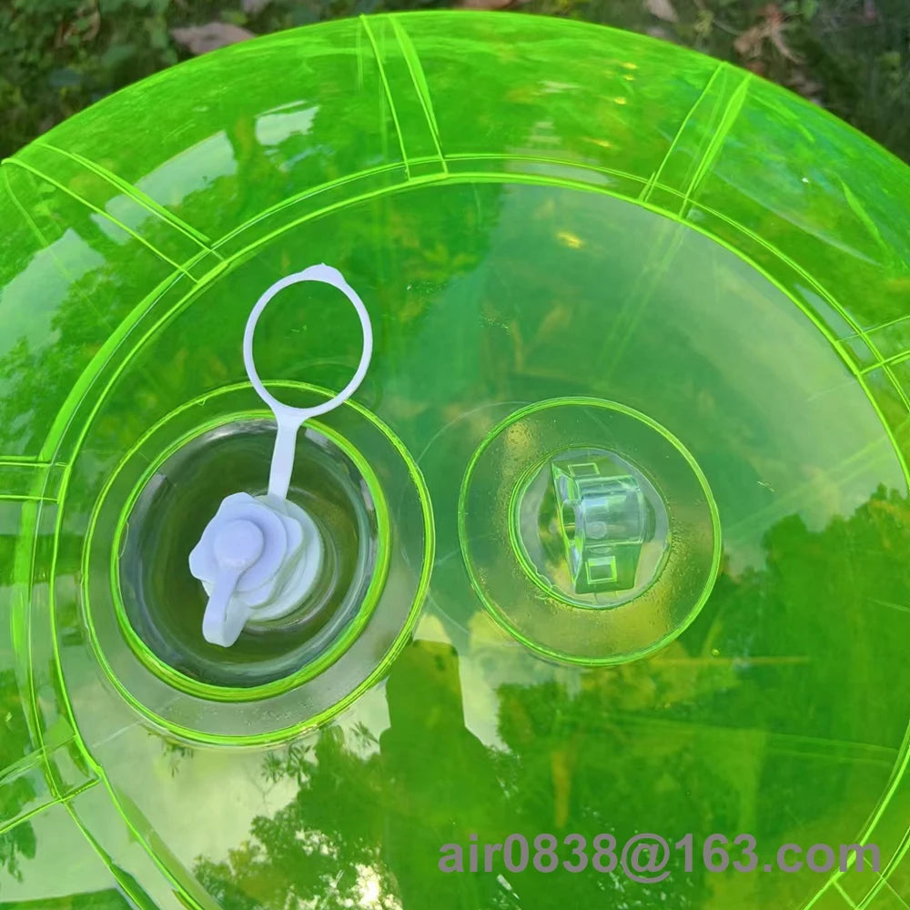 Ballon gonflable transparent avec anneau de fixation