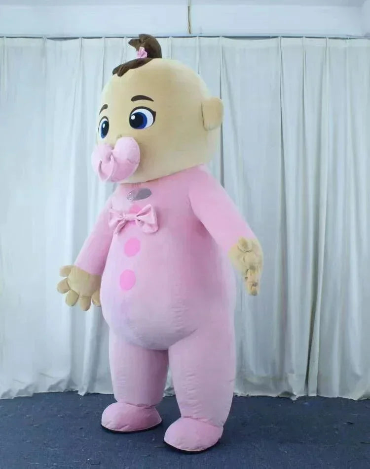 Costume gonflable mascotte savant loufoque pour carnaval