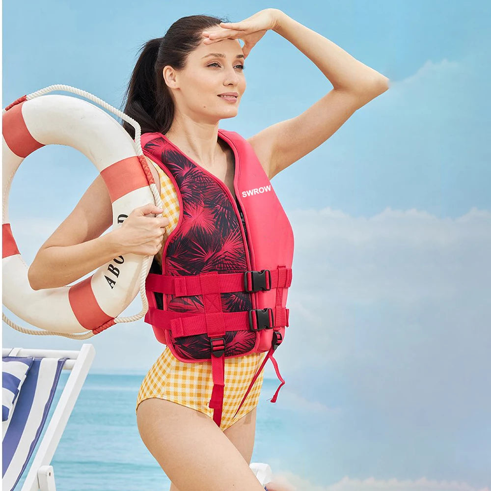Gilet de flottabilité rouge pour la voile