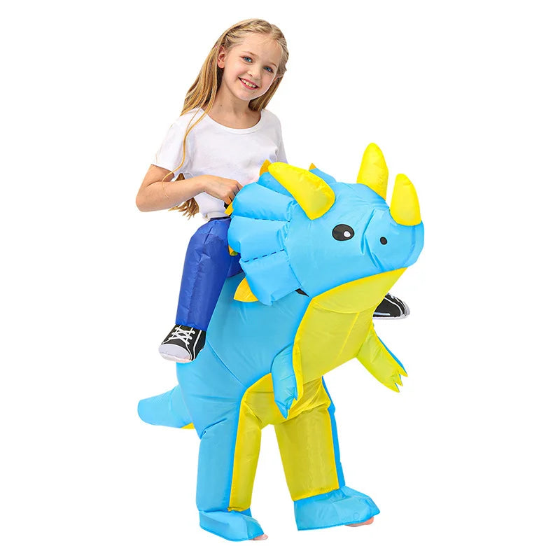 Costume gonflable Dinosaure en soirée cosplay