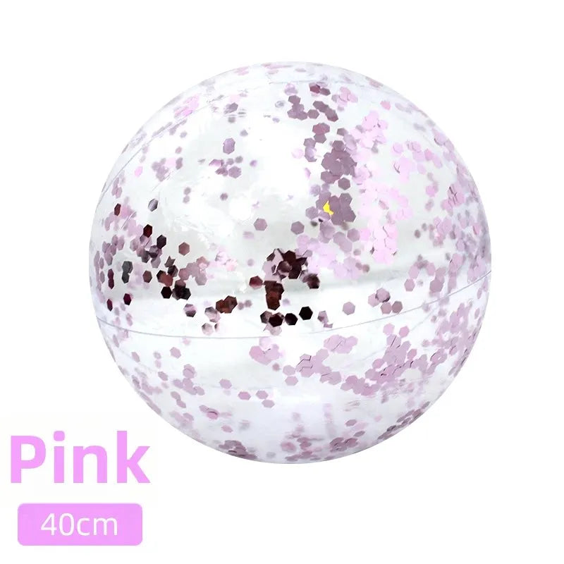 Bouée paillettes gonflable coloris 3