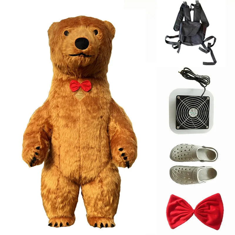Costume gonflable mascotte diamant coloré