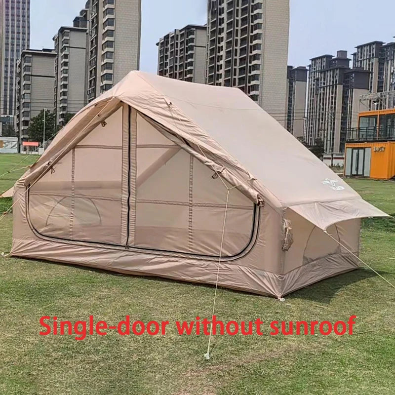 Tente gonflable portable pour voyage et randonnée