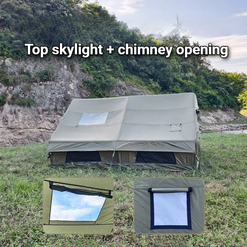 Tente gonflable camping familiale imperméable