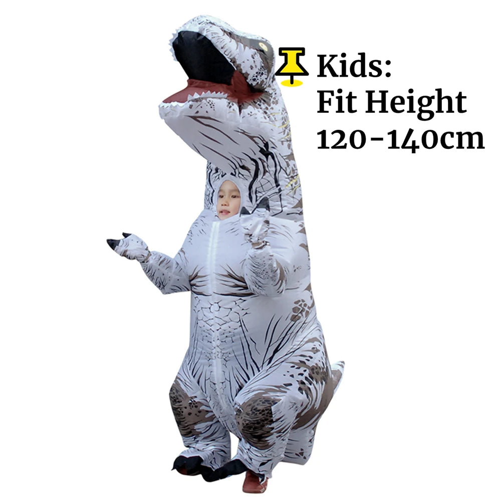Costume gonflable T-Rex carnaval profil