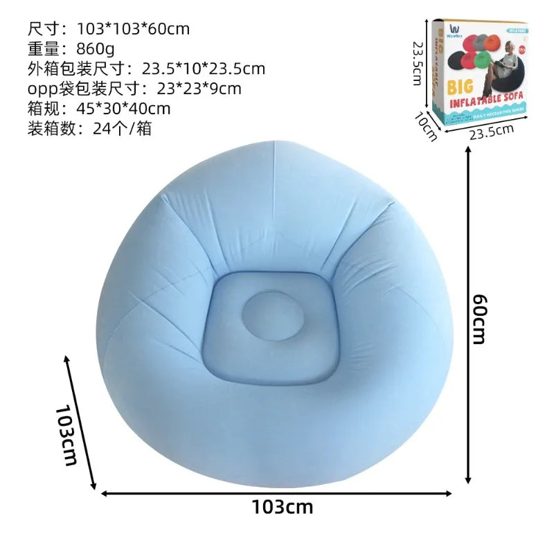 Canapé gonflable en U, usage extérieur et intérieur