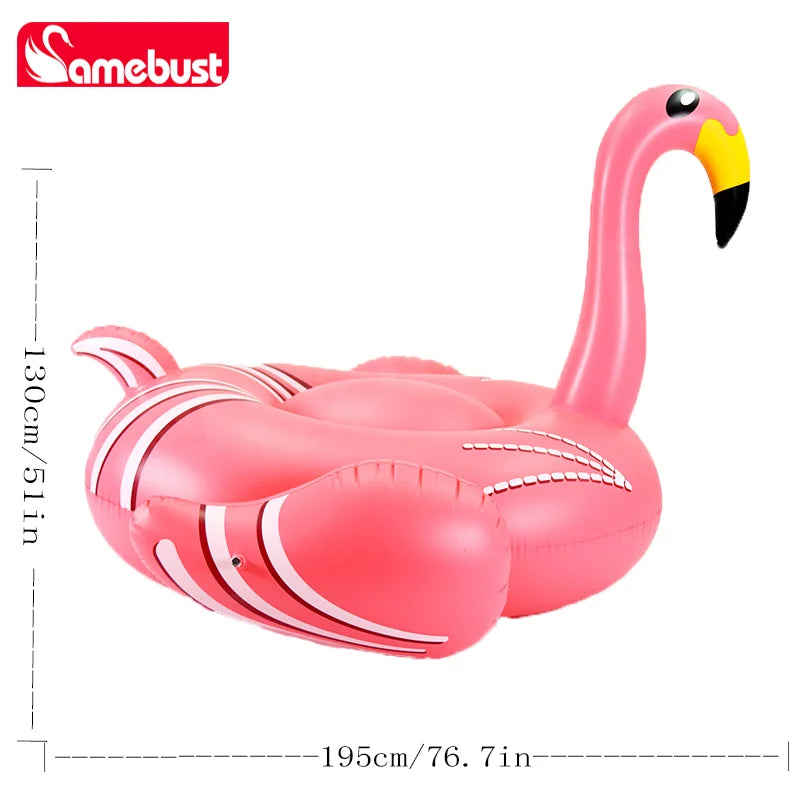 Jouet gonflable flamant rose piscine détente