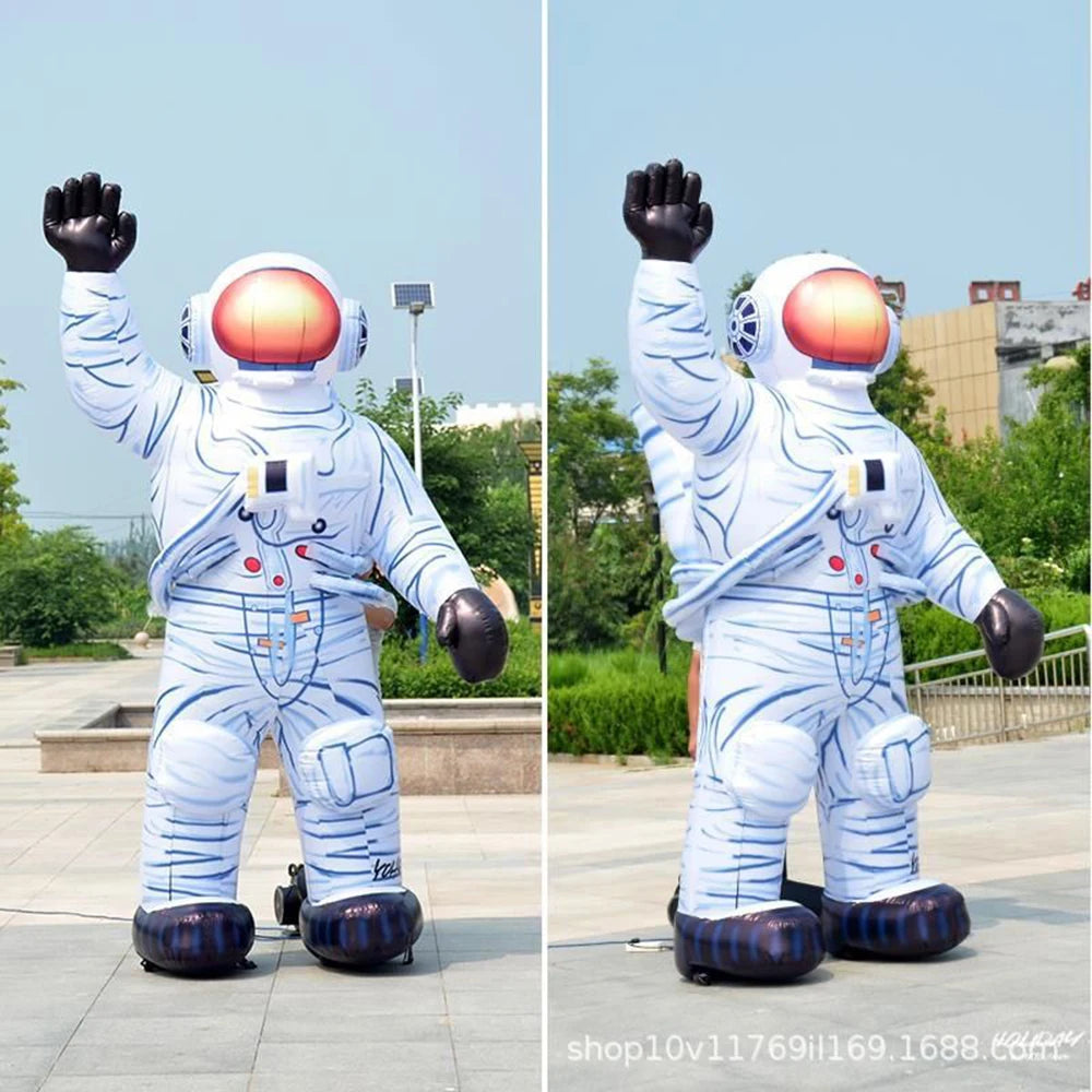 Décoration gonflable astronaute avec souffleur et accessoires fournis