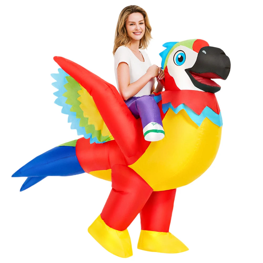 Déguisement gonflable oiseau avec ventilateur intégré