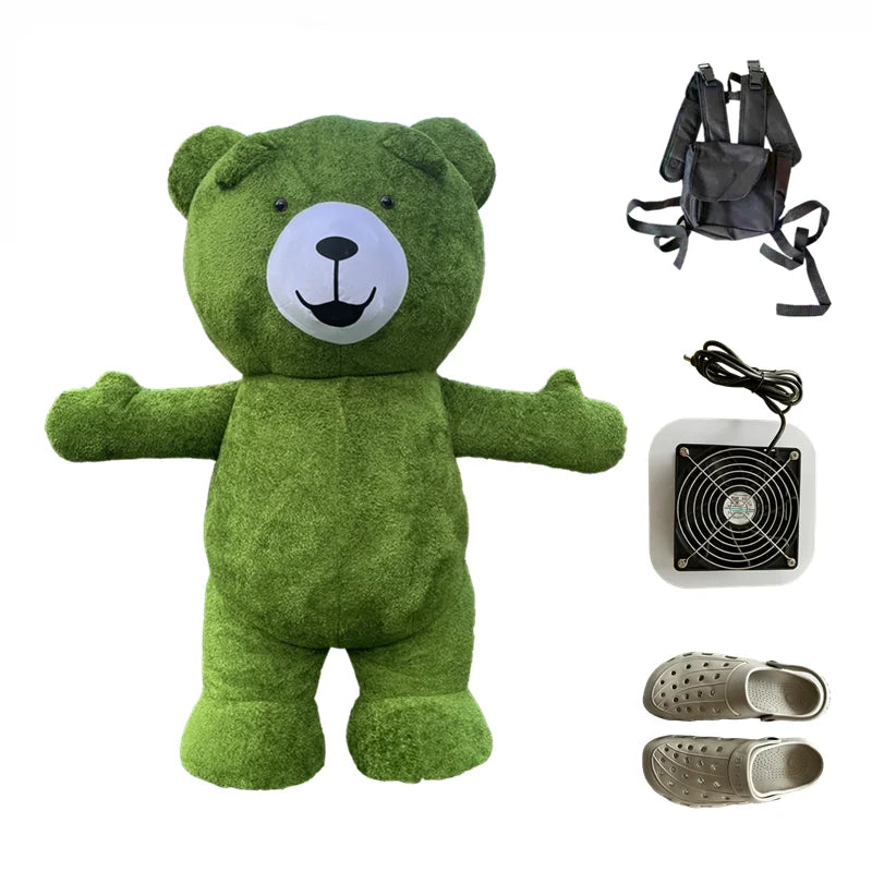 Costume gonflable ours polaire taille 2,0 m
