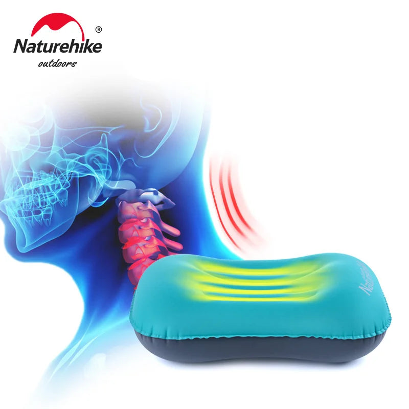Oreiller gonflable de nuque pour avion et train