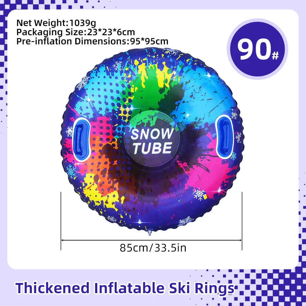 Tube à neige gonflable PVC haute résistance adulte
