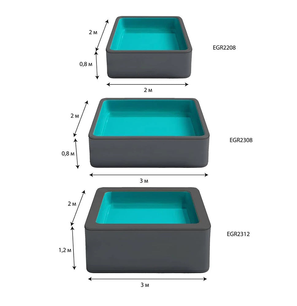 Piscine Gonflable Famille Structure Drop Stitch en situation extérieure