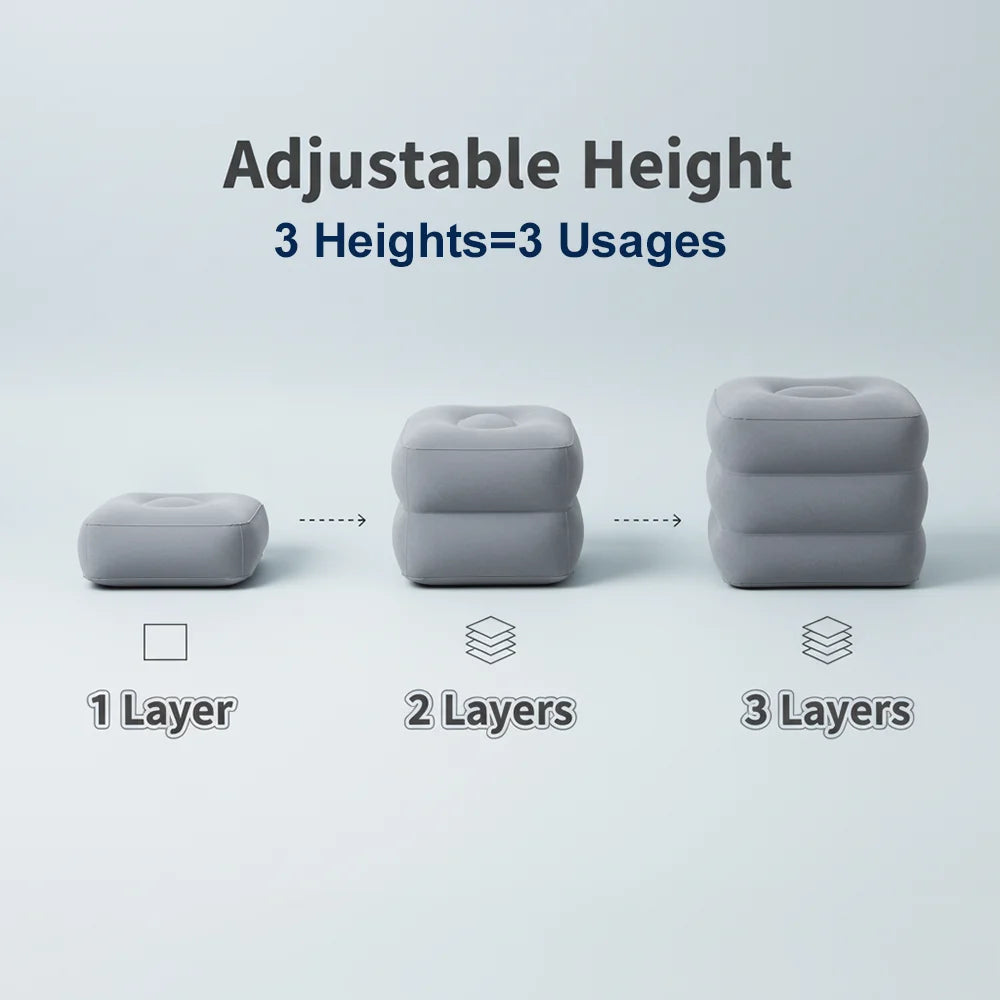Matelas gonflable électrique plié compact dans sac voyage