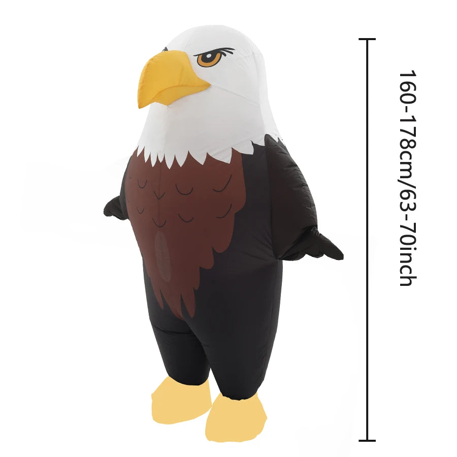 Déguisement aigle gonflable adulte profil