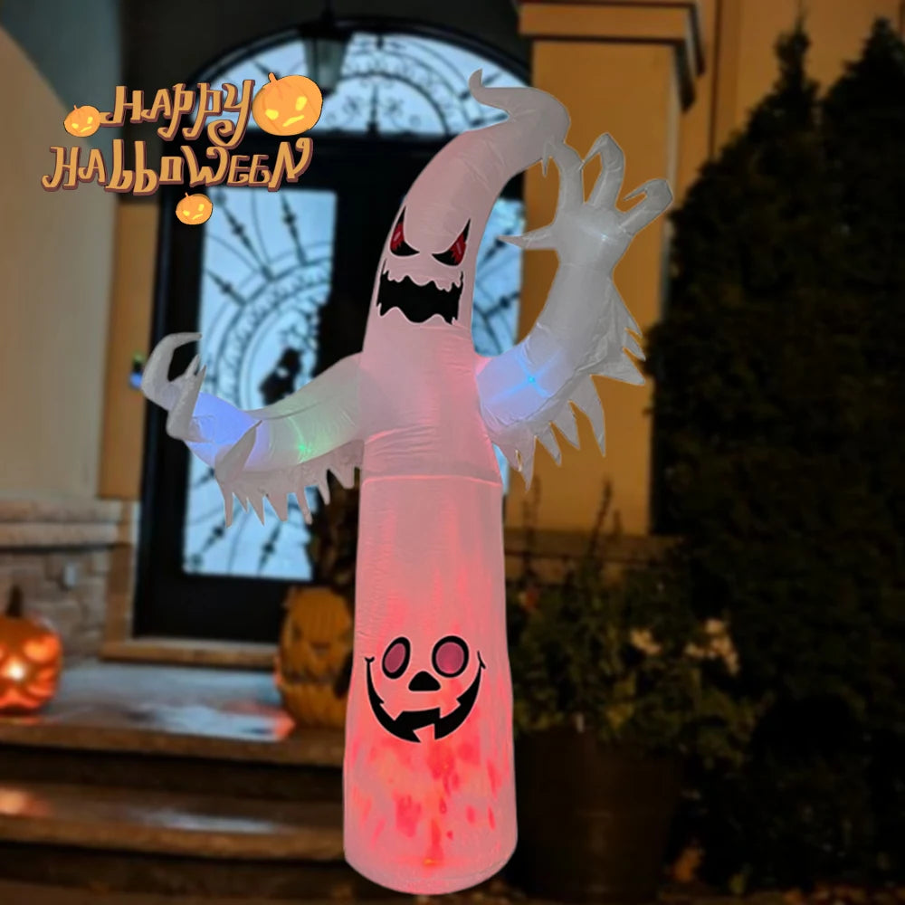 Détail de l'éclairage LED du fantôme gonflable