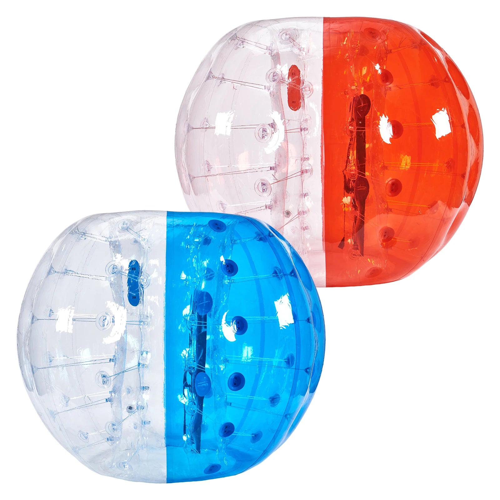 Zorb ball gonflable transparent 1,5 m bumper ball lot de 2