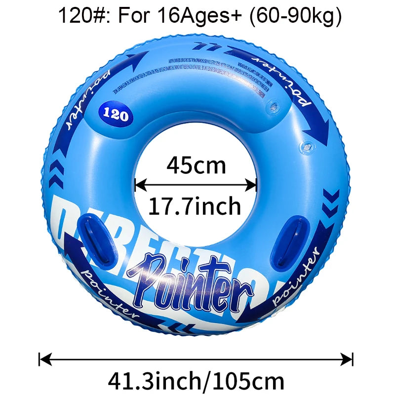 Bouée gonflable jaune en piscine